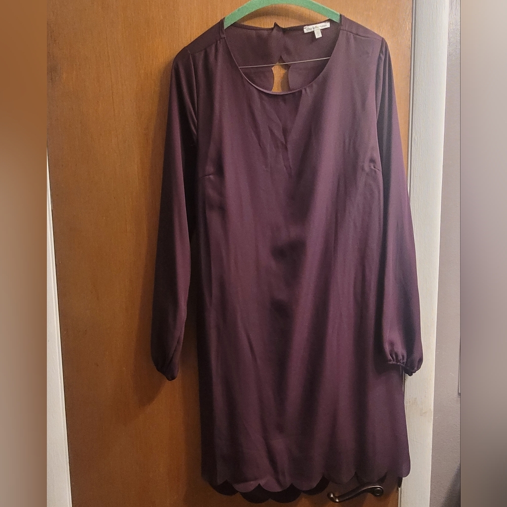 Charlotte Russe Plum Long Sleeve Dress NWT